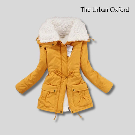 Long Down Puffer Jacket with Real Down & Furry Hood.